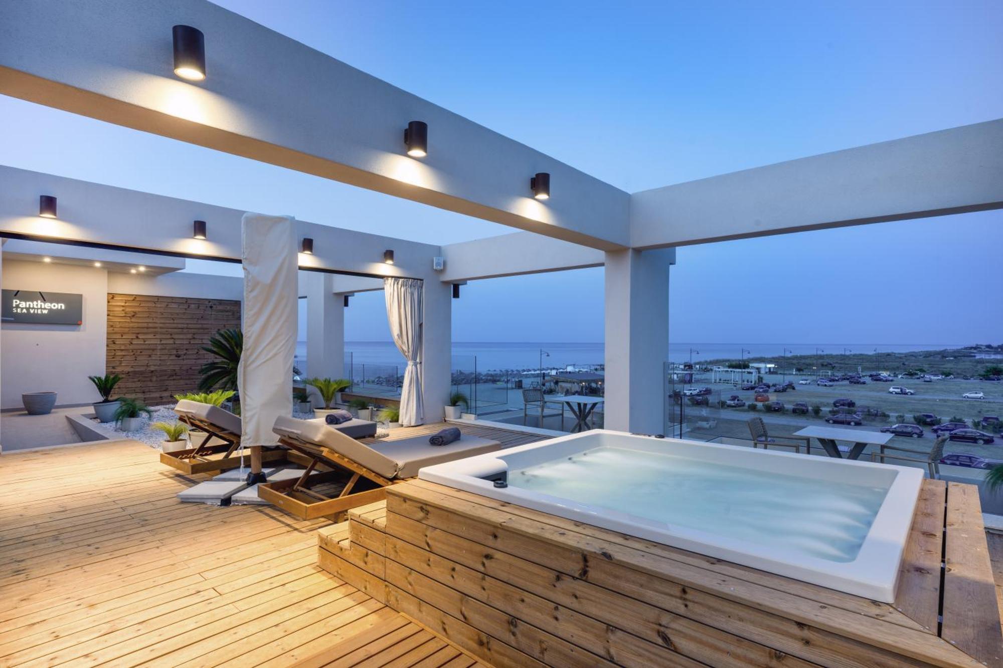 Aparthotel Pantheon Sea View Neoi Poroi Exterior foto